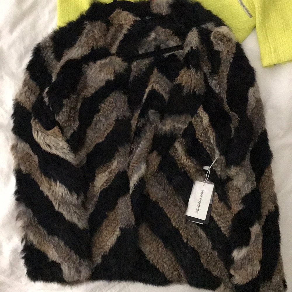 Rabbit fur jacket